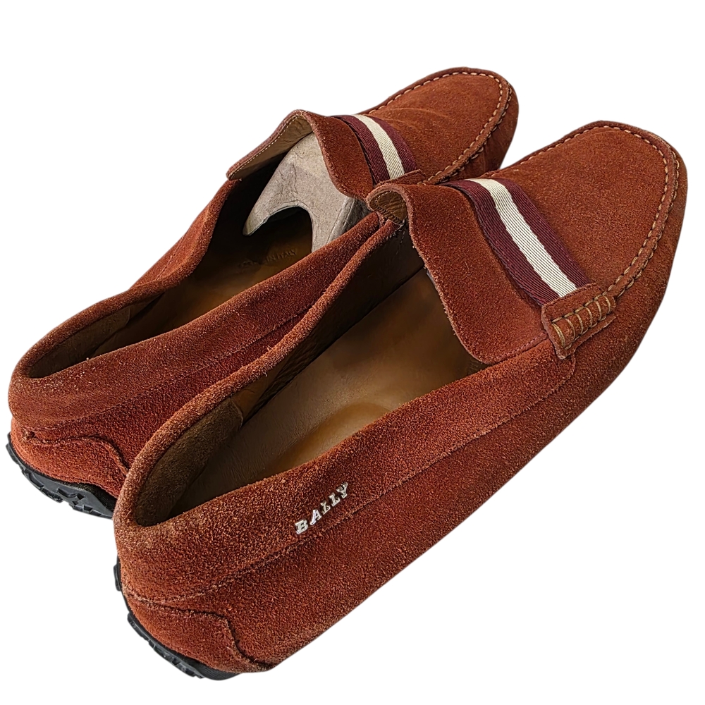Bally Men's Terracota  Suede Loafers